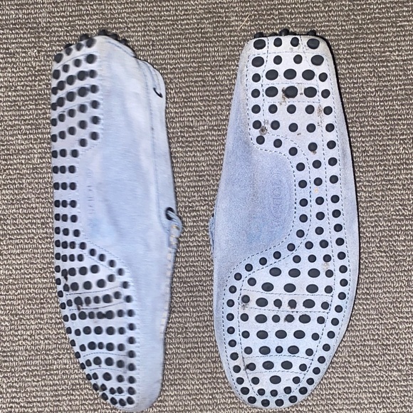 TODS Men’s Suede Loafers - Light Blue - Picture 8 of 12